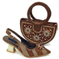 2024 Nigerian Design Evening Party Shoes And Bag Set Lucky Star Bag With