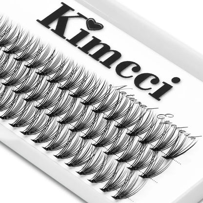 Kimcci 60 bundles / Case Natural False Eyelashes Extension Makeup 20P 3D Russian Individual Eyelashes Extension Mink Eyelashes