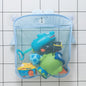 Baby Shower Toy Cute Duck Frog Net Toy Storage Bag Strong Suction Cup Baby Shower Game Bag Bathroom Organizer Water Toy