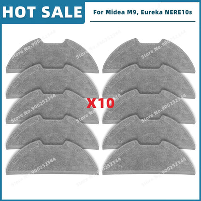 Compatible For ( Midea M9 / VCR S10 Plus / Eureka E20 Plus / NERE10s E10S / Obode A8 ) Spare Parts Main Side Brush Filter Mop