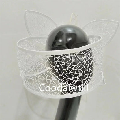 Veil White Wedding Fascinator Hat For Bride Women Mariage Headpiece Hair Clip Ladies Derby Party Tea Millinery Cap Femme Chapeau