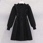Women's Solid Color Casual Knit Sweater Pullover Autumn Winter Dress