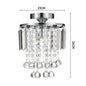 KOMORE Crystal Mount Ceiling Light 23cm /25cm / 30cm Dia for Living Room, Bedroom, Kitchen