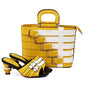 Latest Design Nigerian Women Shoes and Bag Set Plus Size Women Shoes 43 Ladies