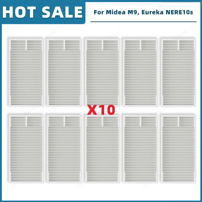 Compatible For ( Midea M9 / VCR S10 Plus / Eureka E20 Plus / NERE10s E10S / Obode A8 ) Spare Parts Main Side Brush Filter Mop