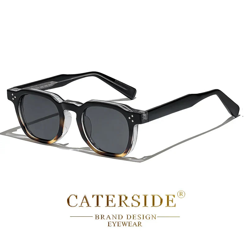 Retro Punk Men Sunglasses Small Frame Square Personalized Design Sun Glasses