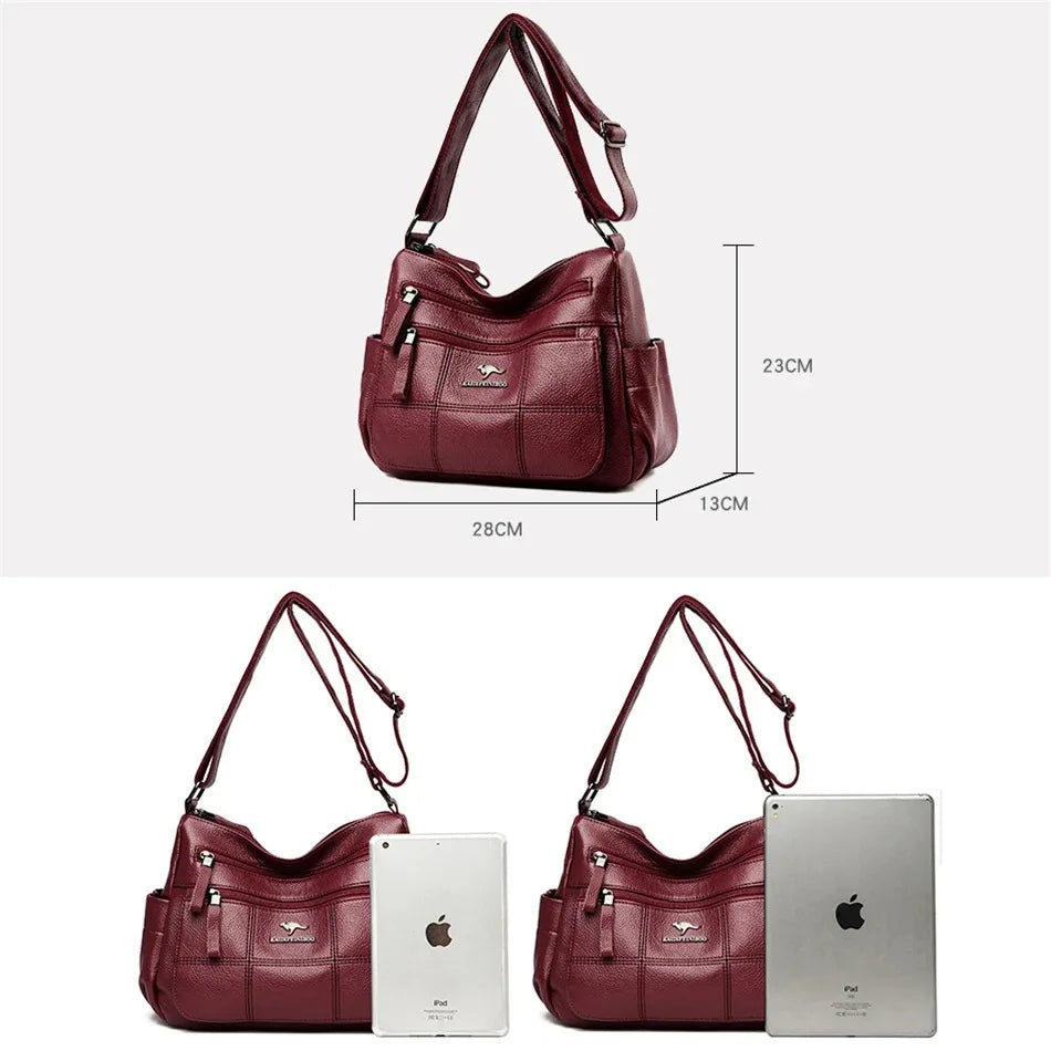 Genuine Brand PU Leather Sac Luxury Handbags Women Bags Designer Shoulder Crossbody Hand Bags for Women 2022 Purses and Handbags