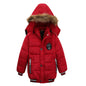 2025 Winter Children Warm Clothing Boys Down Jacket Baby Polyester Fiber Hooded