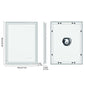 LED Light Bathroom Mirror Illuminated Wall Mounted Vanity Makeup Anti-Fog Rectangle 3 Colors Touch Light