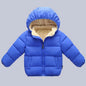 Winter Baby Kids Fleece Jacket Warm Hooded Down Outerwear