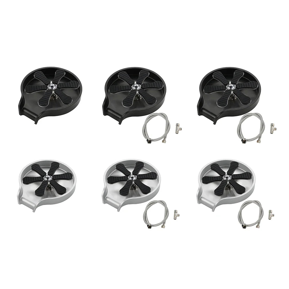 Stainless Steel Cup Washer Bar Glass Rinser Automatic High Pressure Glass Cup Washer Kitchen Sink Beer Milk Tea Cup Cleaner