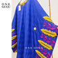 African Original Bazin Riche Boubou With Embroidery And Stones Mix Size