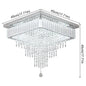 Modern K9 Led Crystal Ceiling Lamp Smart Chandelier Pendant Light Ring Chrome Plafonier Fixture Dining Living Room Decor Luxury