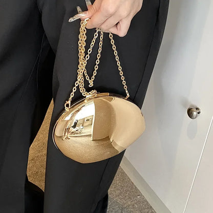 Luxury Designer Evening Clutch Clear Acrylic Women Handbags Fashion Shoulder Bag Half Moon Wedding Purses Party Tote Ladies