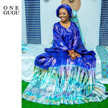 Unique Perfumed First Quality African Dashiki Basin Dress Nigerian Origianl Printing Bazin Riche Wedding Party Boubou Robe