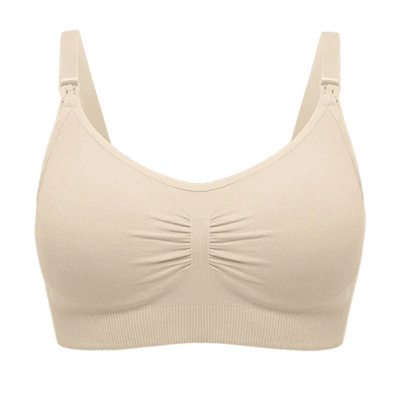 plus Size Seamless Nursing Bra for Women Breathable Maternity Push up Front Closure Underwear Adjustable Straps Wire-Free