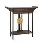 Rustic Brown Console Table with Drawer and Shelf, Sofa Side Table, Skinny Hallway Table, Chinese Entryway Furniture