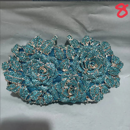 Women's Crystal Clutches Cocktail Purse