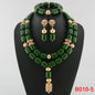 Traditional Nigerian Wedding Artificial Coral Beads Bridal Jewelry Sets African