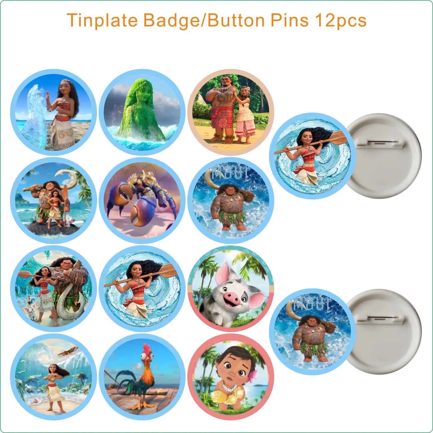 Moana Birthday Party Gift Supplies Party Favor Slap Bracelets Stickers Paper Bags Gifts Bag Goody Bag Pinata Fillers Baby Shower