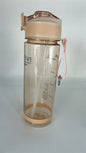 800ml Sports Water Bottle with straw For Camping Hiking Outdoor Plastic Transparent BPA Free Bottle For men Drinkware