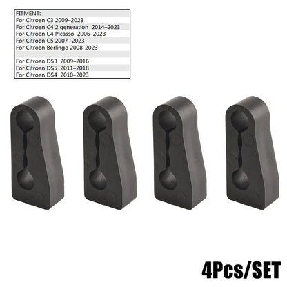 Car Door Lock Sound Deadener Damper Buffer For Citroen C3 C4 C5 DS3 DS4 DS5 Picasso Rattling Screaks Quiet Noise Deaf  Seal