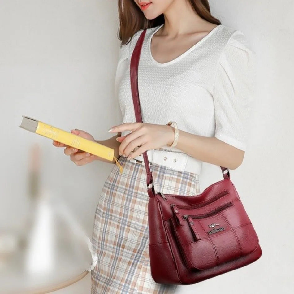 Genuine Brand PU Leather Sac Luxury Handbags Women Bags Designer Shoulder Crossbody Hand Bags for Women 2022 Purses and Handbags
