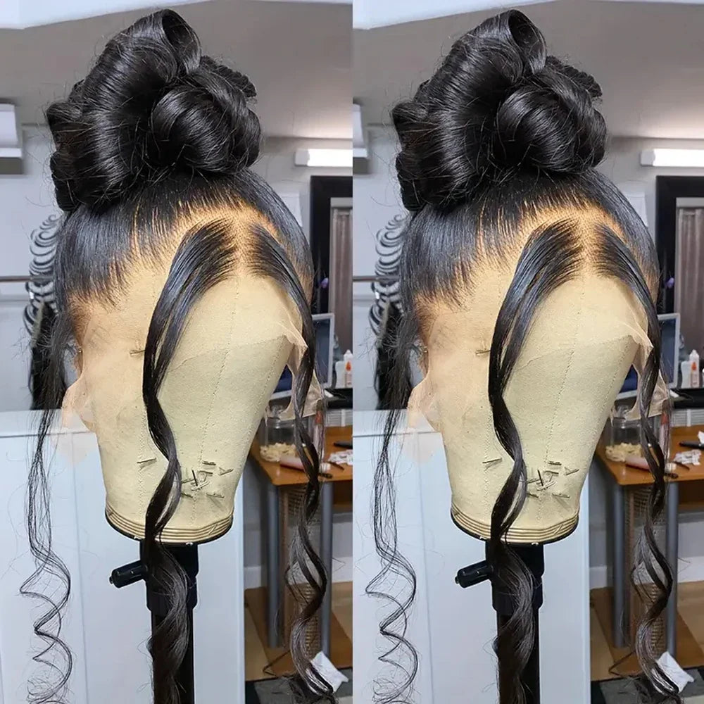 360 Full Lace Front Wig Human Hair Wigs Body Wave 13x6 13x4 HD Lace Front Wig Human Hair Pre Plucked Deep Curly Lace Frontal Wig