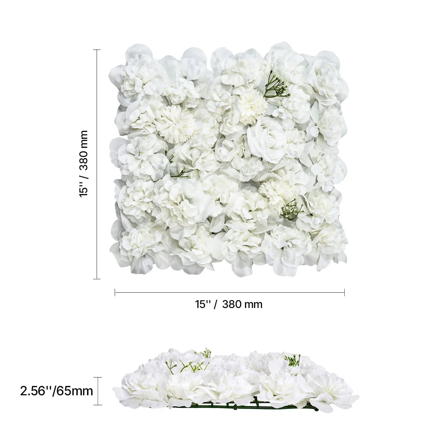 VEVOR Artificial Grass Wall Panels 3D Combination Greenery Boxwood  Panel for Privacy Backdrop Wall Hedge Screen for Garden