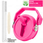 Flip Straw Lid For 40oz Stanley Tumbler Leakproof Portable Handle Lid Exact Color Detachable Flip Straw With Brush&Removal Tool