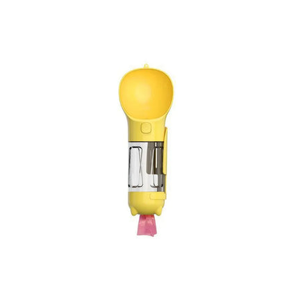 300/500ml Pet Water Food Dispenser 3 in 1 Leak Proof Pet Dog Water Bottle with Trash Bag Box and Shovel Dog Food Feeder Cat