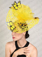 New Fascinator Wedding Headpiece Women Butterfly Headwear For Church Derby Hat