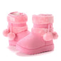 Babies Winter Snow Boots Comfortable Thick Warm Lobbing Ball Cute Boots