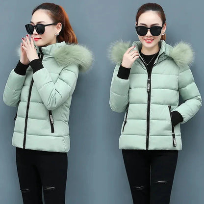 Women's Winter Padded Temperament Casual Down Cotton Jacket