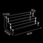 Acrylic Riser Display Stand Perfume Organizer Shelves for Amiibo Funko Figures Toys Cupcake Desserts Collection Cosmetic Jewelry