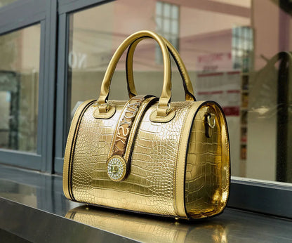 Large-capacity Women's Boston Barrel Handbags
