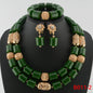 Traditional Nigerian Wedding Artificial Coral Beads Bridal Jewelry Sets African