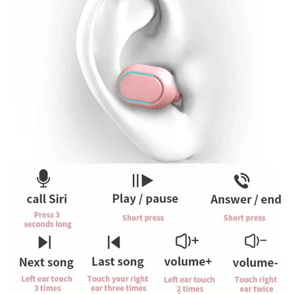 Original E7S Wireless Bluetooth Headset with Mic LED Display Earbuds for iPhone Xiaomi TWS Earphone Bluetooth Headphones Earbuds
