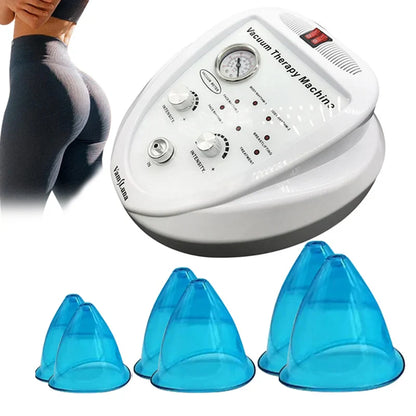 Breast Pump Vacuum Therapy Machine Massager Buttocks Lifting Machine BBL Scraping Cup Female Massage Colombian Buttocks Lifting