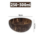 5/1PCS Natural Coconut Bowls Reusable Wooden Tableware with Spoon Dessert Fruit Salad Yogurt Coconut Bowl Home Kitchen Supplies