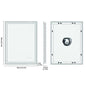 LED Light Bathroom Mirror Illuminated Wall Mounted Vanity Makeup Anti-Fog Rectangle 3 Colors Touch Light