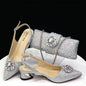 Italian Hollow Design Women's Shoes And Matching Bag