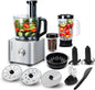 TopStrong 11-in-1 3.2L Bowl 1100W 3 Speeds with Chopping Blending Kneading Grinding Whisking Juicing Food Processor blender