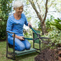 Heavy Duty Garden Kneeler Seat, Thickend Soft Eva Pad, Foldable Garden Stool Pouch, Steel Frame, Gardening Bench