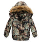 Autumn Winter Hooded Jacket for Kids - Boys & Girls Warm Fur Collar Zipper Outerwear Casual Fashion Baby Coat for Ages 2-6
