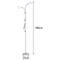 KOMORE Modern 2 Head Standing Floor Lamp Adjustable Lamp Heads 180cm Bronze&Grey  for Living Room, Office, Bedroom, Hallway