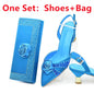 New Fashion Women Shoes and Bags To Match Set Nigeria Party Women's Pumps with