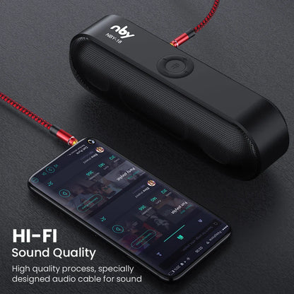 NNBILI 1.5M Jack 3.5mm Audio Cable Nylon Braid 3.5mm Car AUX Cable Headphone Extension Code for Phone MP3 Car Headset Speaker