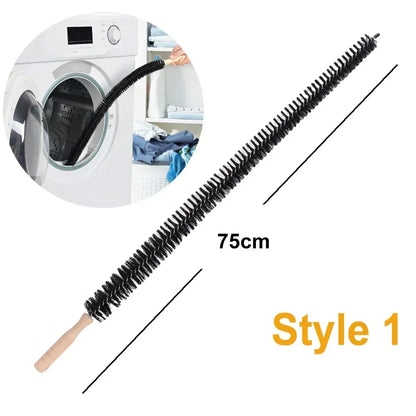 Flexible Long Pipeline Cleaning Brush Reusable Pipework Brush with Handle Dryer Vent Cleaning Kit for Bathroom Toilet Kitchen