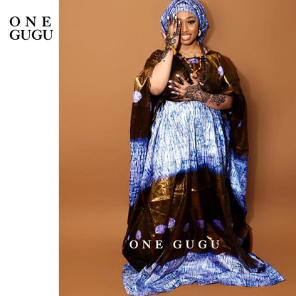 Perfumed First Quality African Dashiki Basin Dress Unique Cuff Design Nigerian Print Bazin RicheWedding Party Boubou Robe